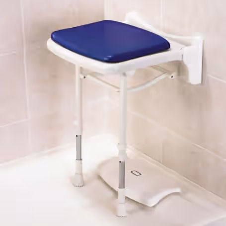 FOLD UP SHOWER SEAT Blue PAD