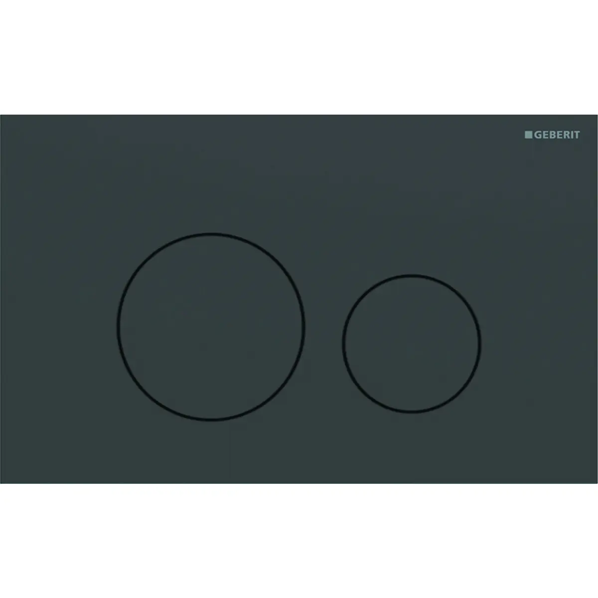 Sigma Flush Plate - Sigma 40 Round - Matt Black Stainless steel Plate