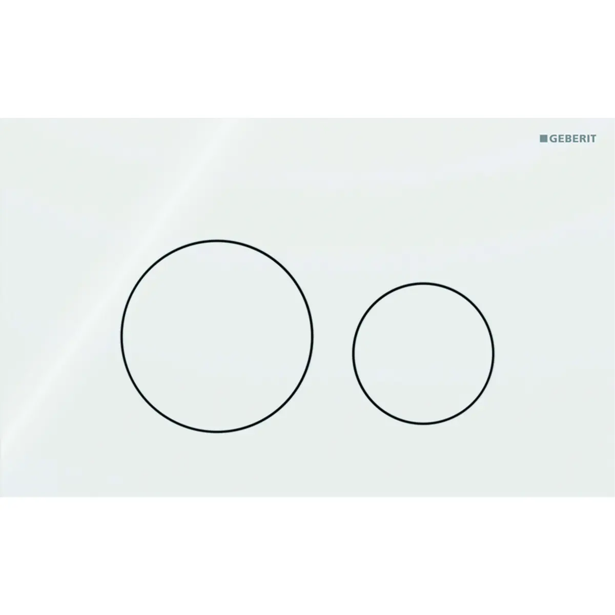 Sigma Flush Plate - Sigma 40 Round - White Glass Plate