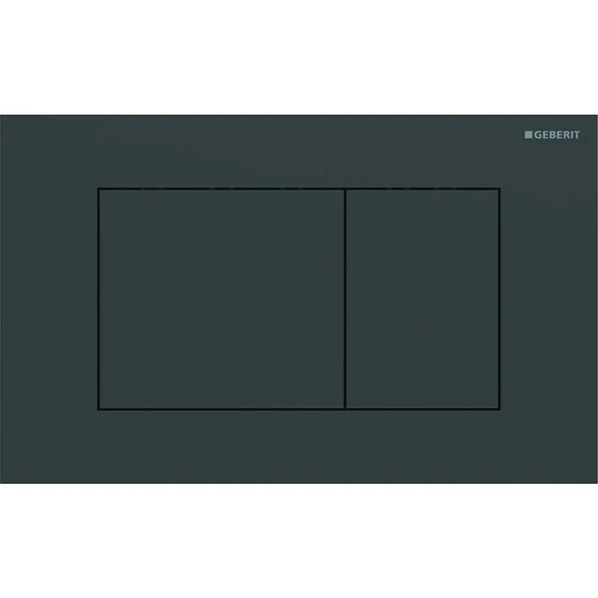Sigma Flush Plate - Sigma 40 Square  Matt Black Stainless