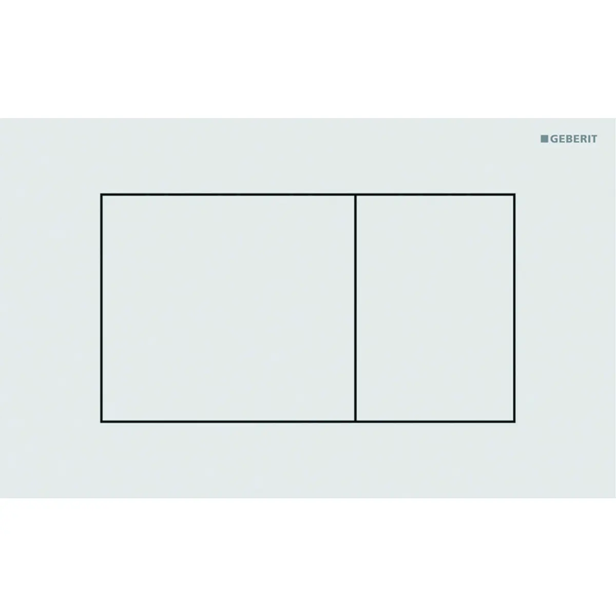 Sigma Flush Plate - Sigma 40 Square  - White Stainless steel Plate