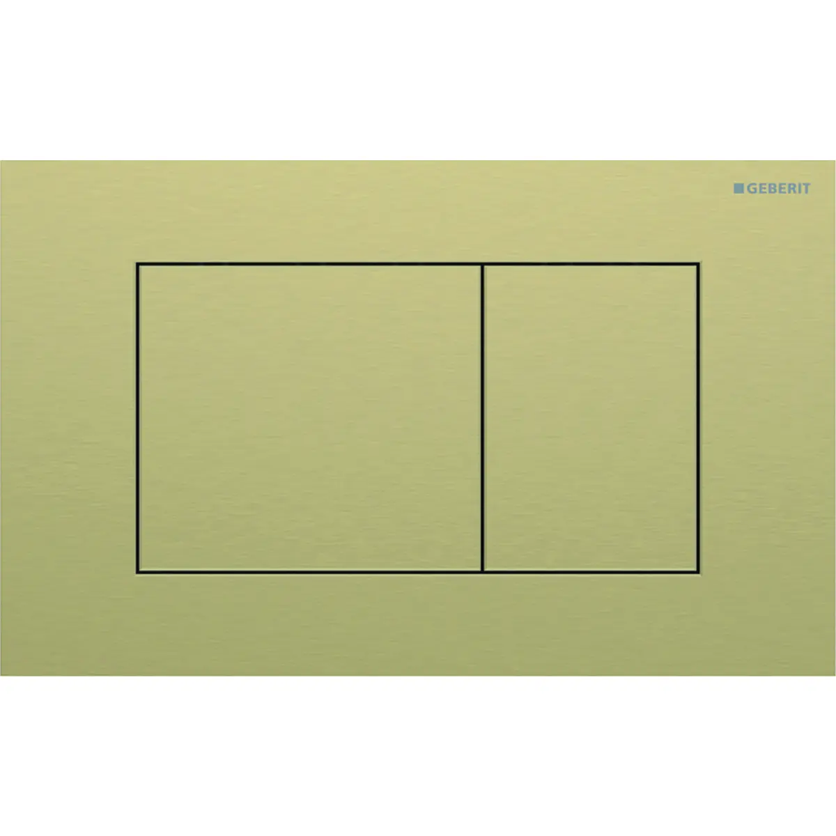 Sigma Flush Plate - Sigma 40 Square  Brass ColouRed Plate