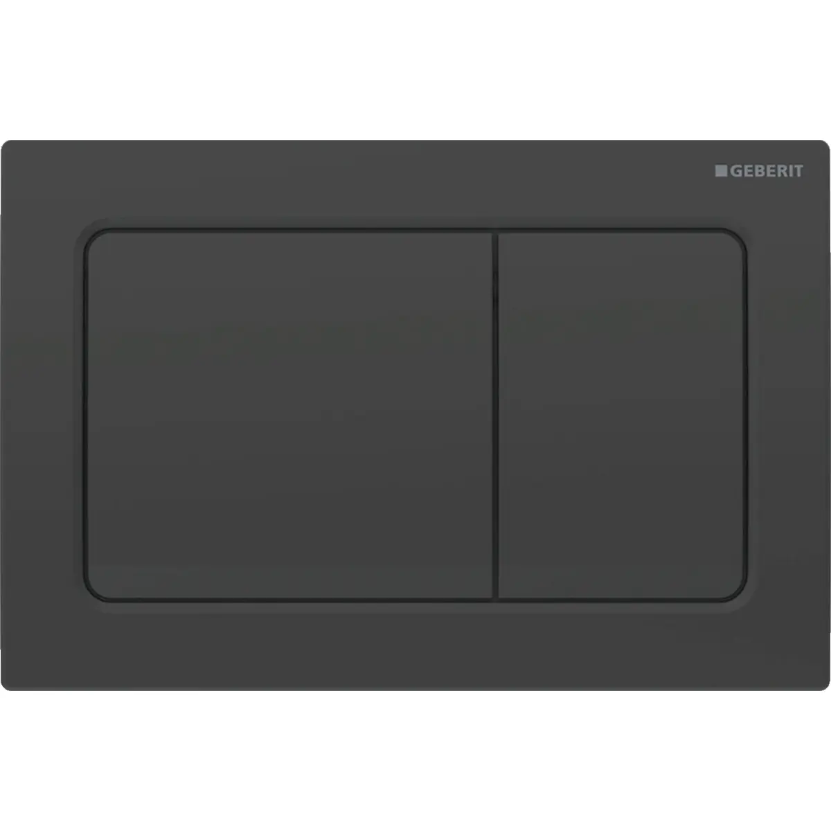 Alpha Square Matt Black Plate