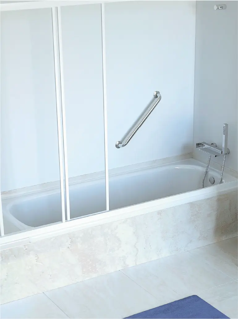 STEEL BATH White