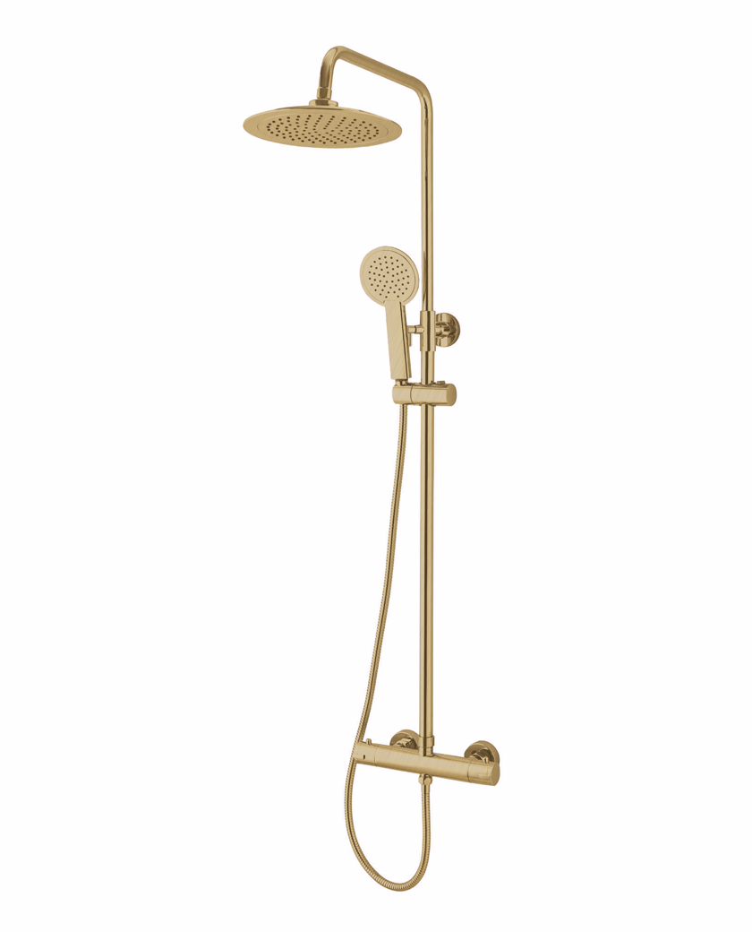 THERMOSTATIC SHOWER VALVE - Brushed brass