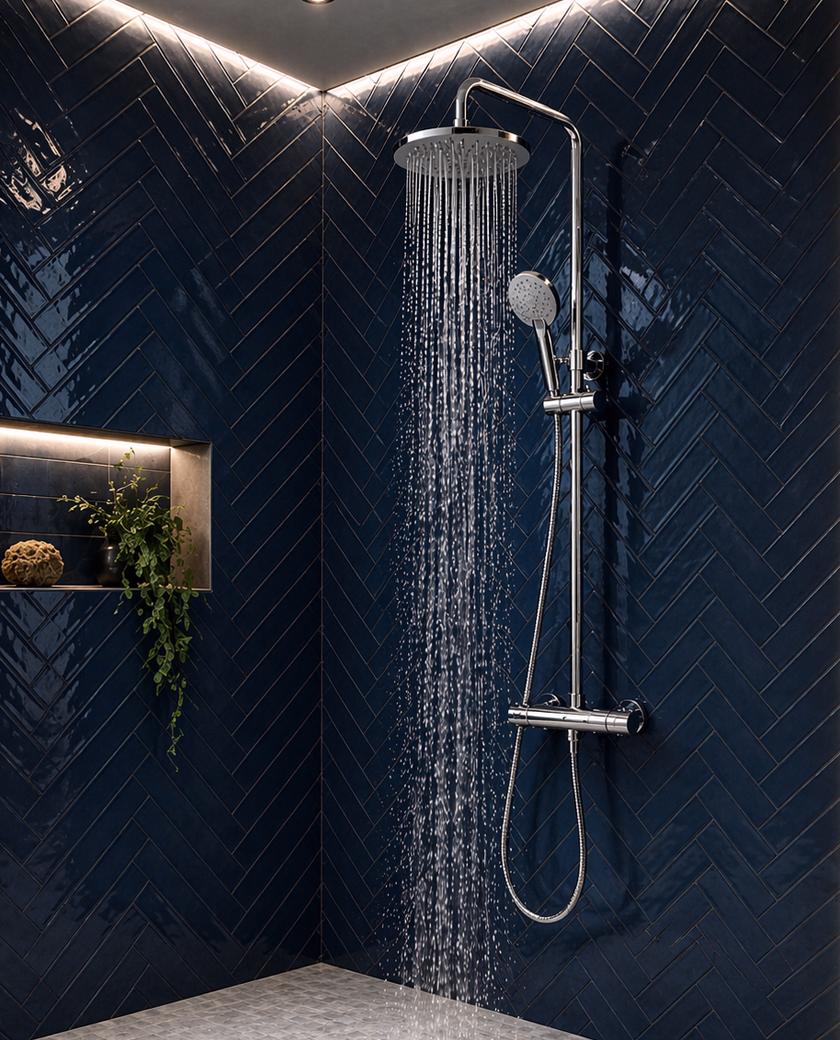 THERMOSTATIC SHOWER VALVE - Chrome