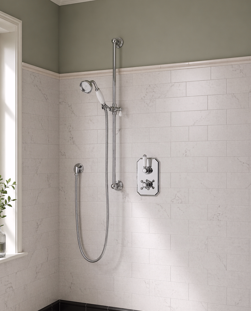 CASHEL THERMOSTATIC SHOWER VALVE SET 3 - Chrome