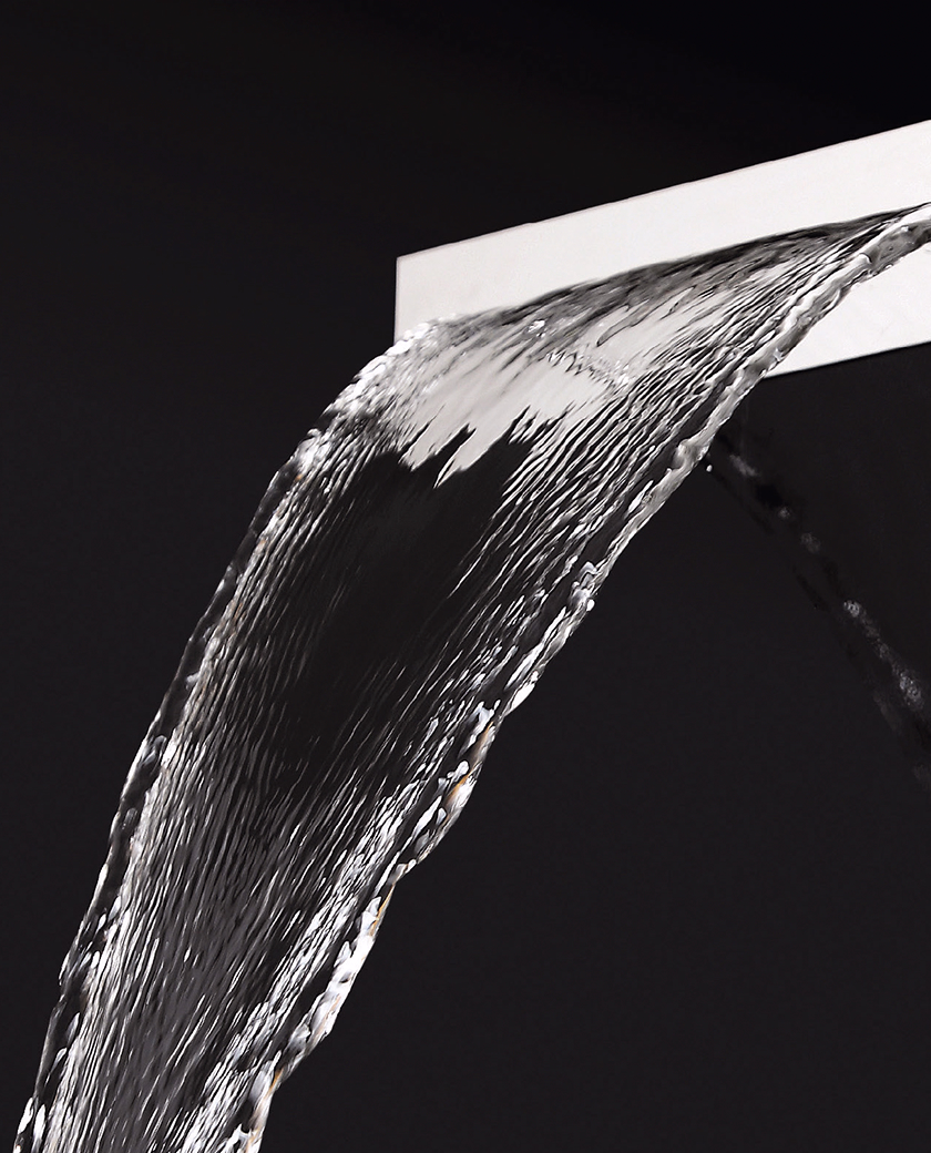 L SHAPE WATERFALL SPOUT/SHOWER HEAD