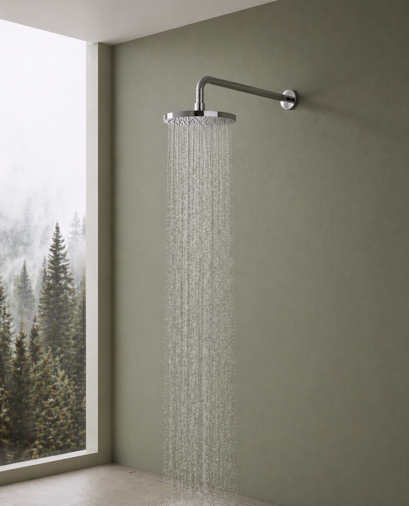 ABS ROUND MINIMAL DELUXE SHOWER HEAD