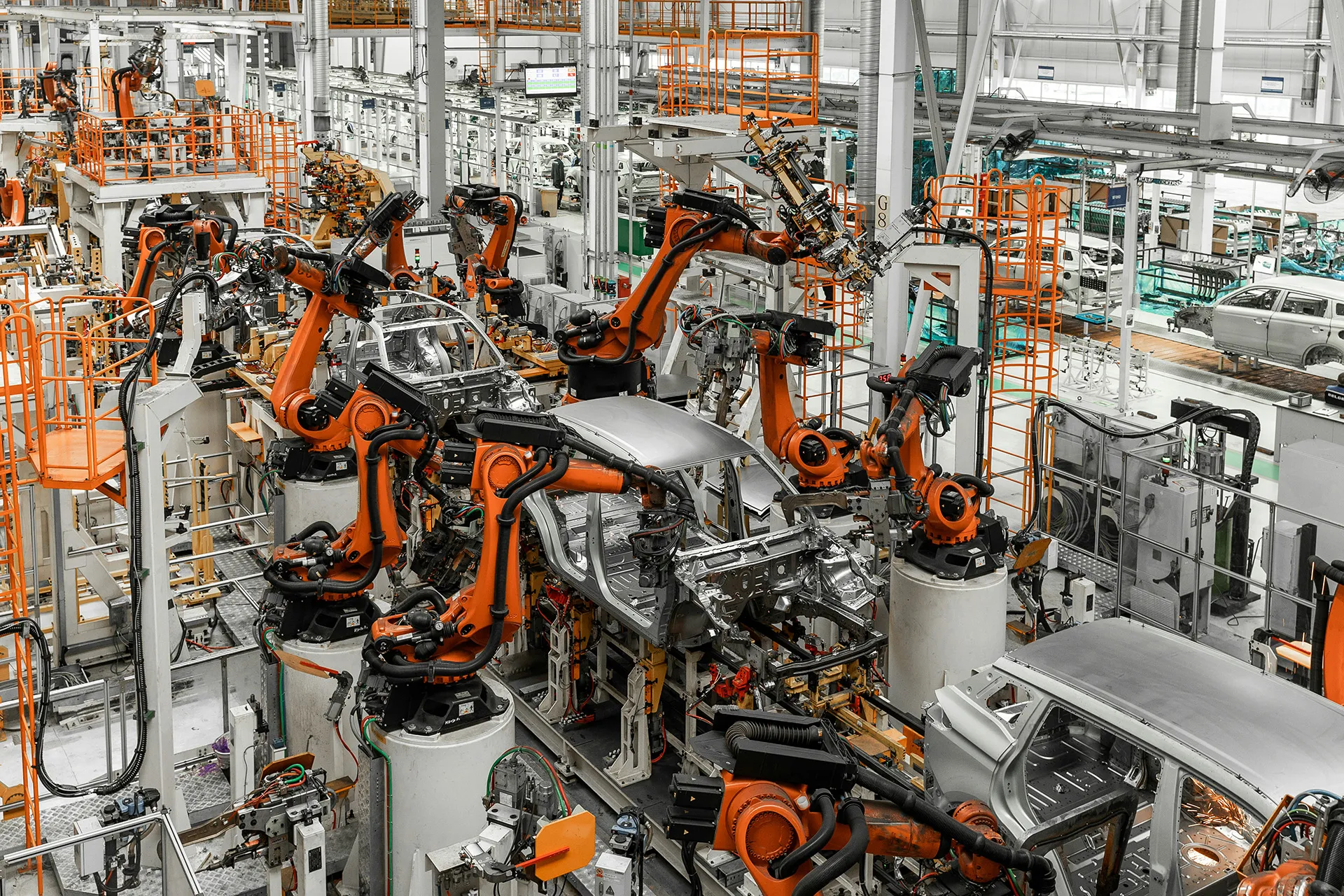 Foto vom Inneren einer Fabrik