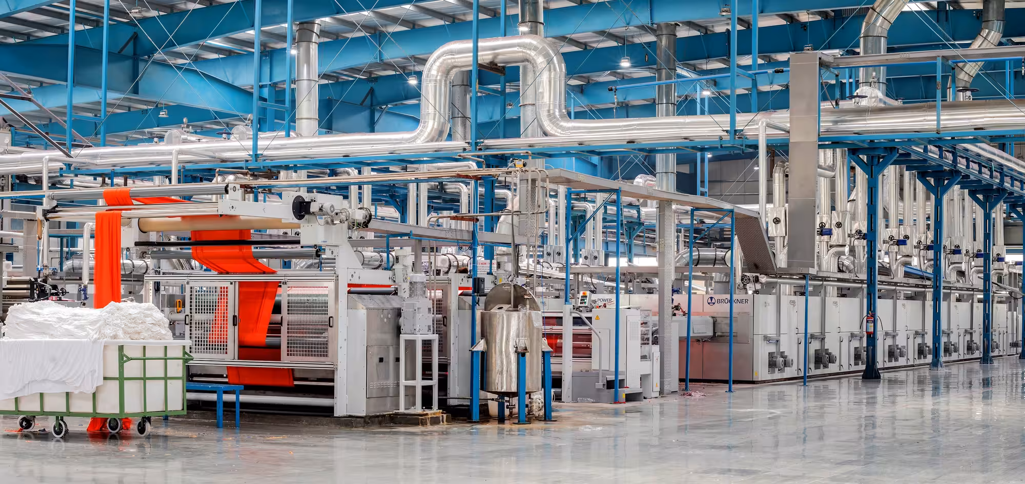Foto vom Inneren einer Fabrik