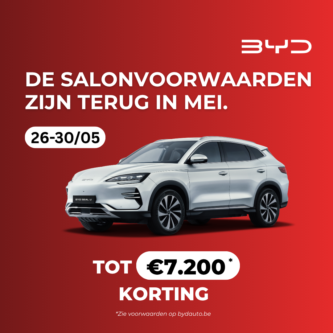 BYD Saloncondities zijn terug in mei!