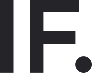 Stylized black letters 'IF' with a black circular dot to the lower right of the 'F' on a white background.