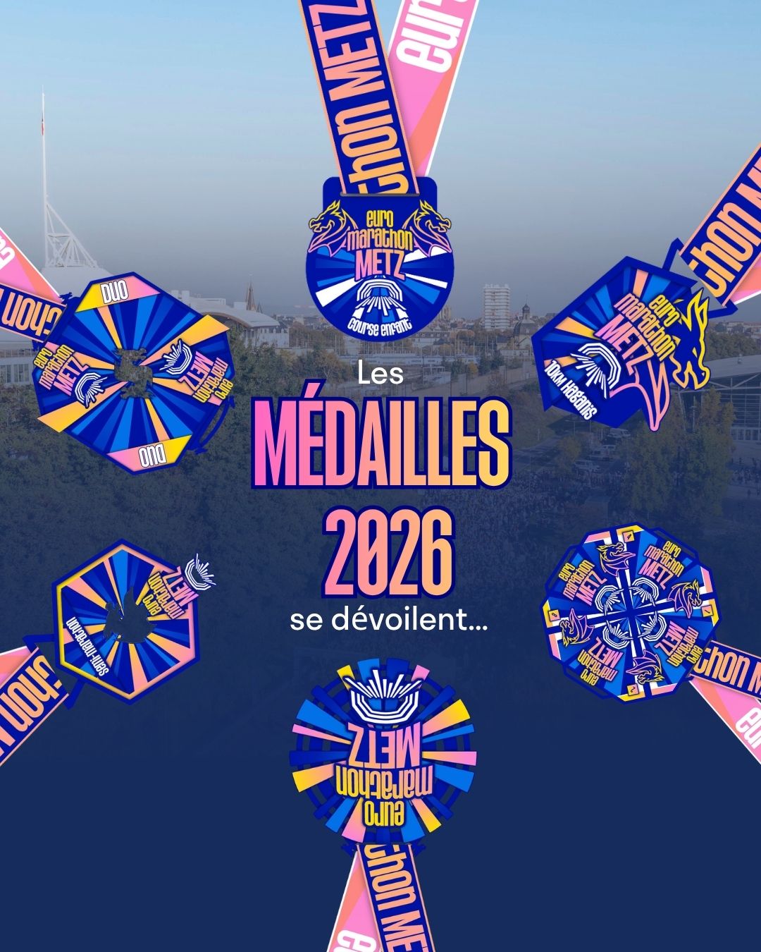 Découvrez les médailles de l'Euro Marathon Metz