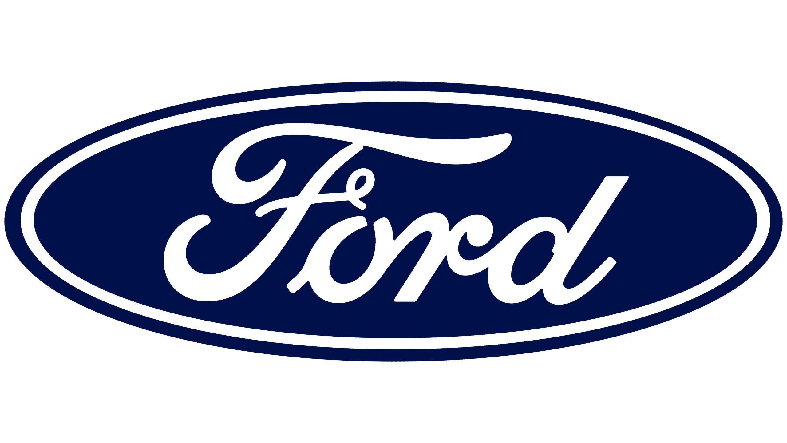Ford logo with white script text inside a blue oval.