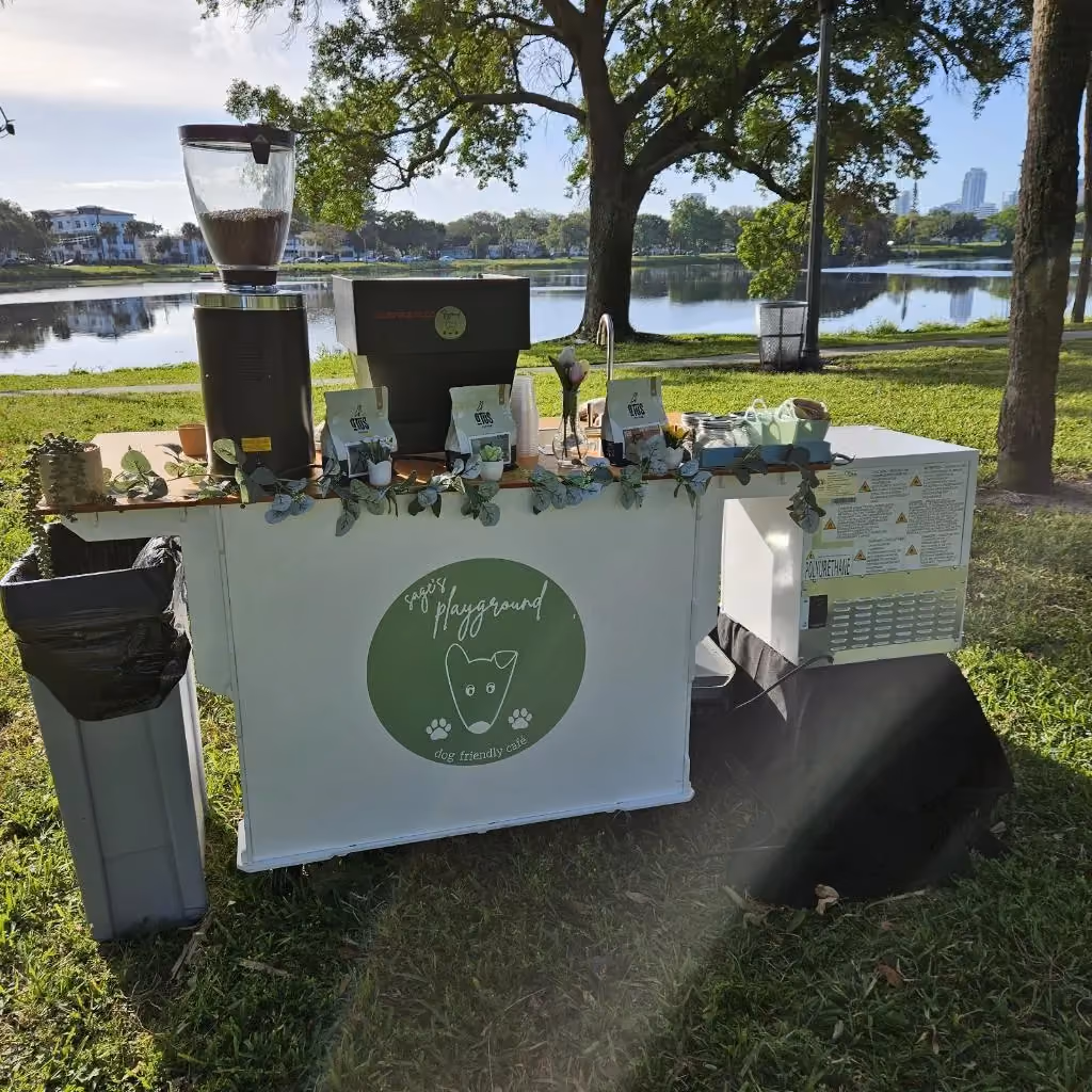 Sage's Playground espresso bar at a Tampa Bay wedding