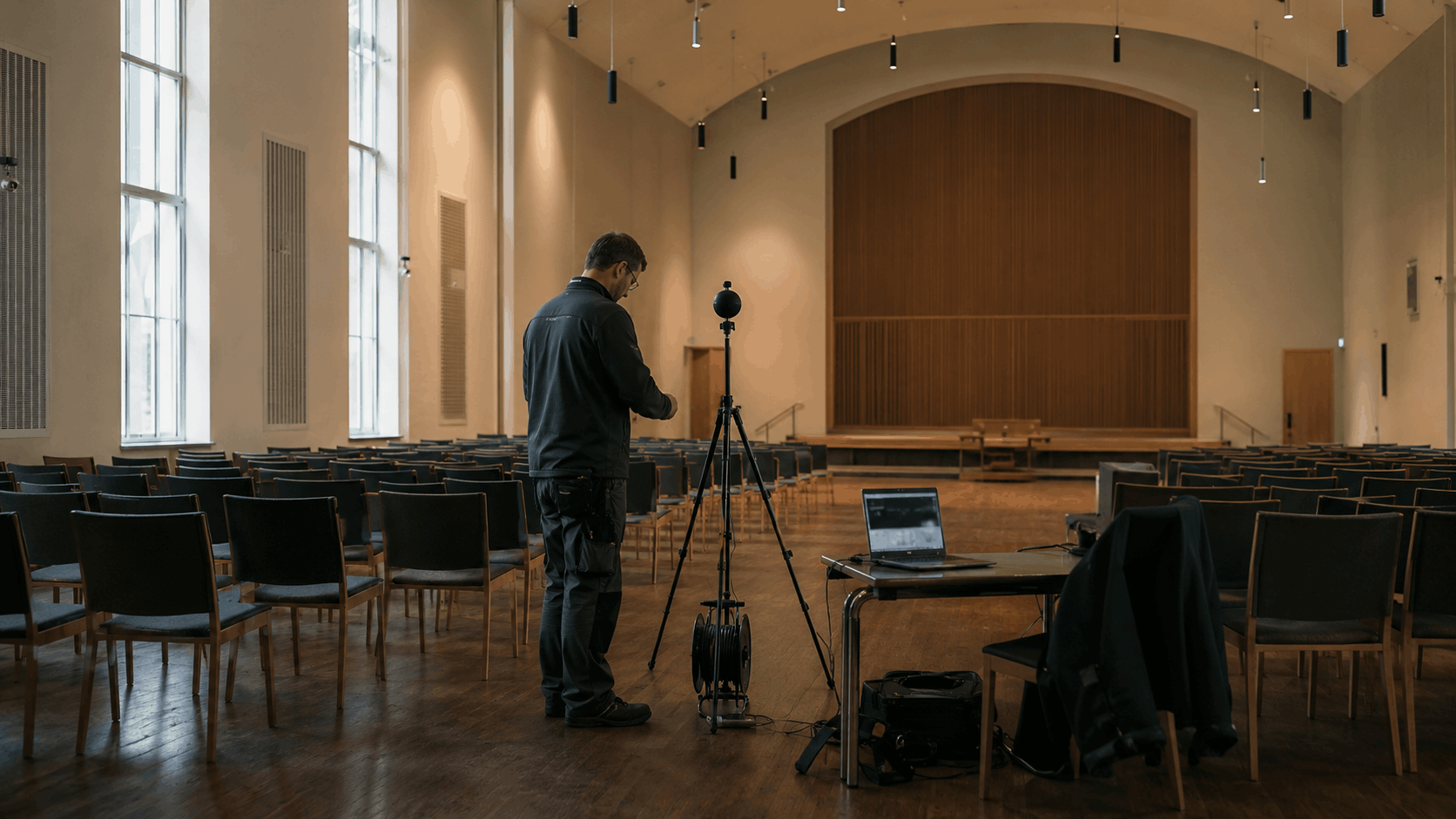 Beschallungsanlage in einem Kirchenraum mit gemessener Sprachverständlichkeit