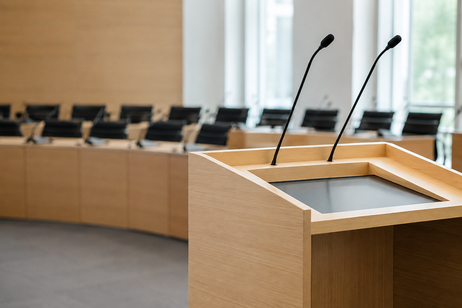 Verstärker einer induktiven Höranlage im Technikschrank