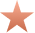 Yellow star icon with five points and a white border on transparent background.