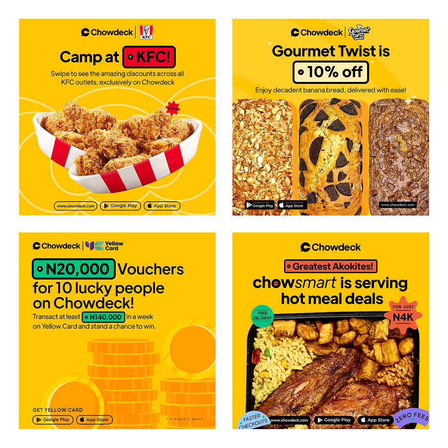 Chowdeck campaign artwork — one-column layout 1