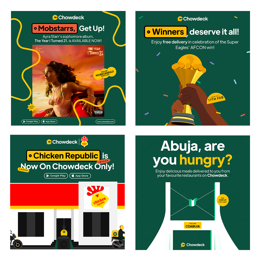 Chowdeck campaign artwork — one-column layout 1