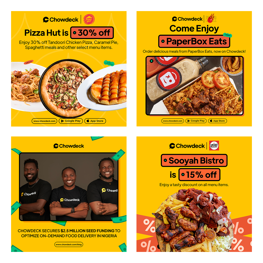 Chowdeck campaign artwork — one-column layout 1
