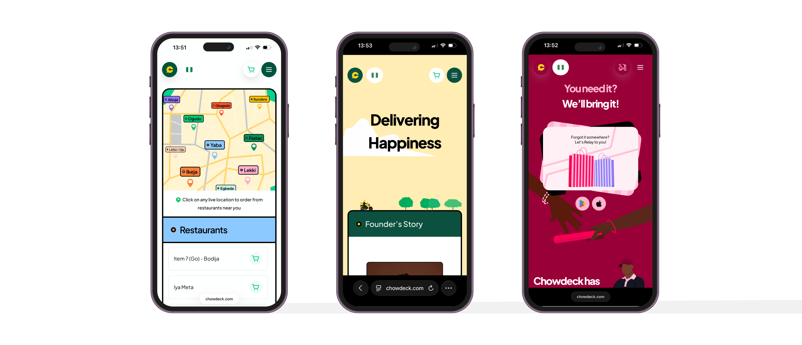 Chowdeck campaign artwork — one-column layout 1