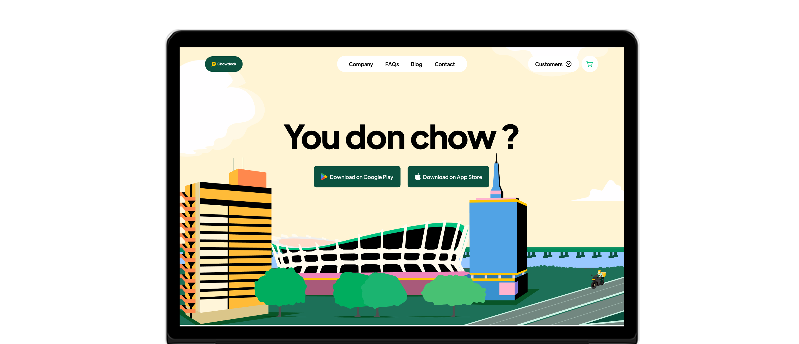 Chowdeck campaign artwork — one-column layout 1