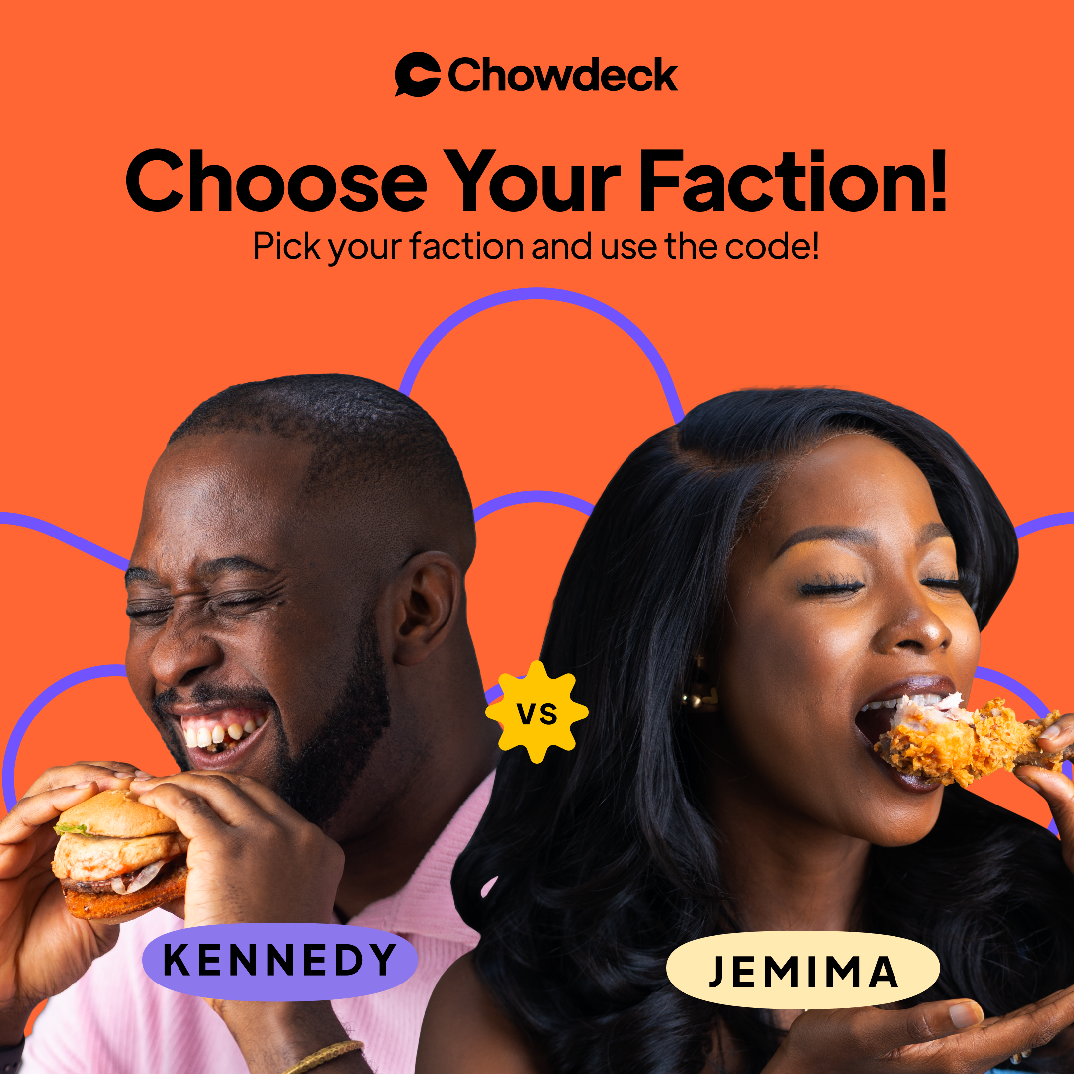 Chowdeck campaign artwork — one-column layout 1