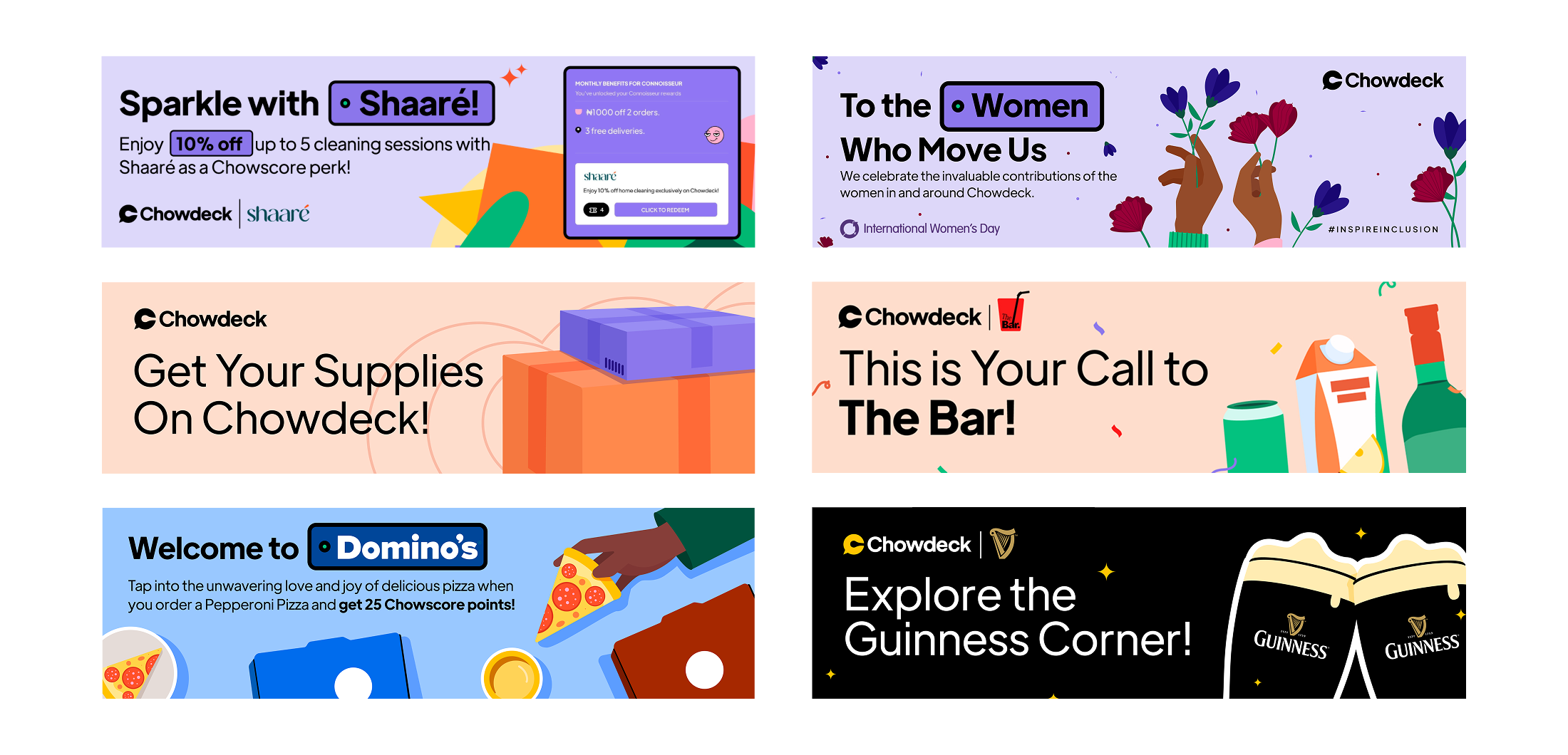 Chowdeck campaign artwork — one-column layout 1