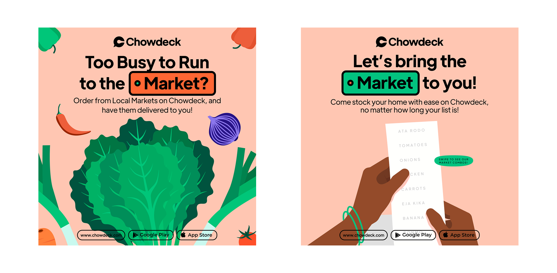 Chowdeck campaign artwork — one-column layout 1