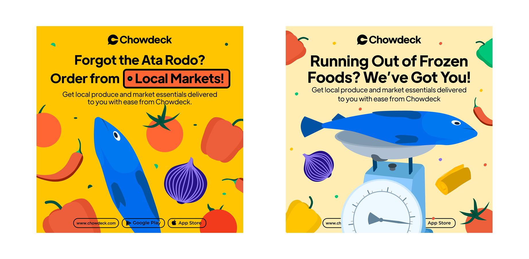Chowdeck campaign artwork — one-column layout 1