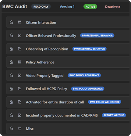 Streamlined Auditing