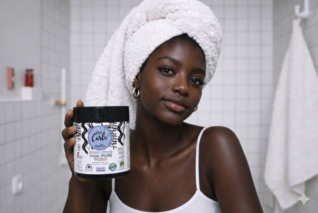 Lächelnde Frau mit Brille und kurzen blonden Haaren, die in einem modernen Büro auf einem grauen Stuhl sitzt. Hinter ihr steht eine Pflanze.