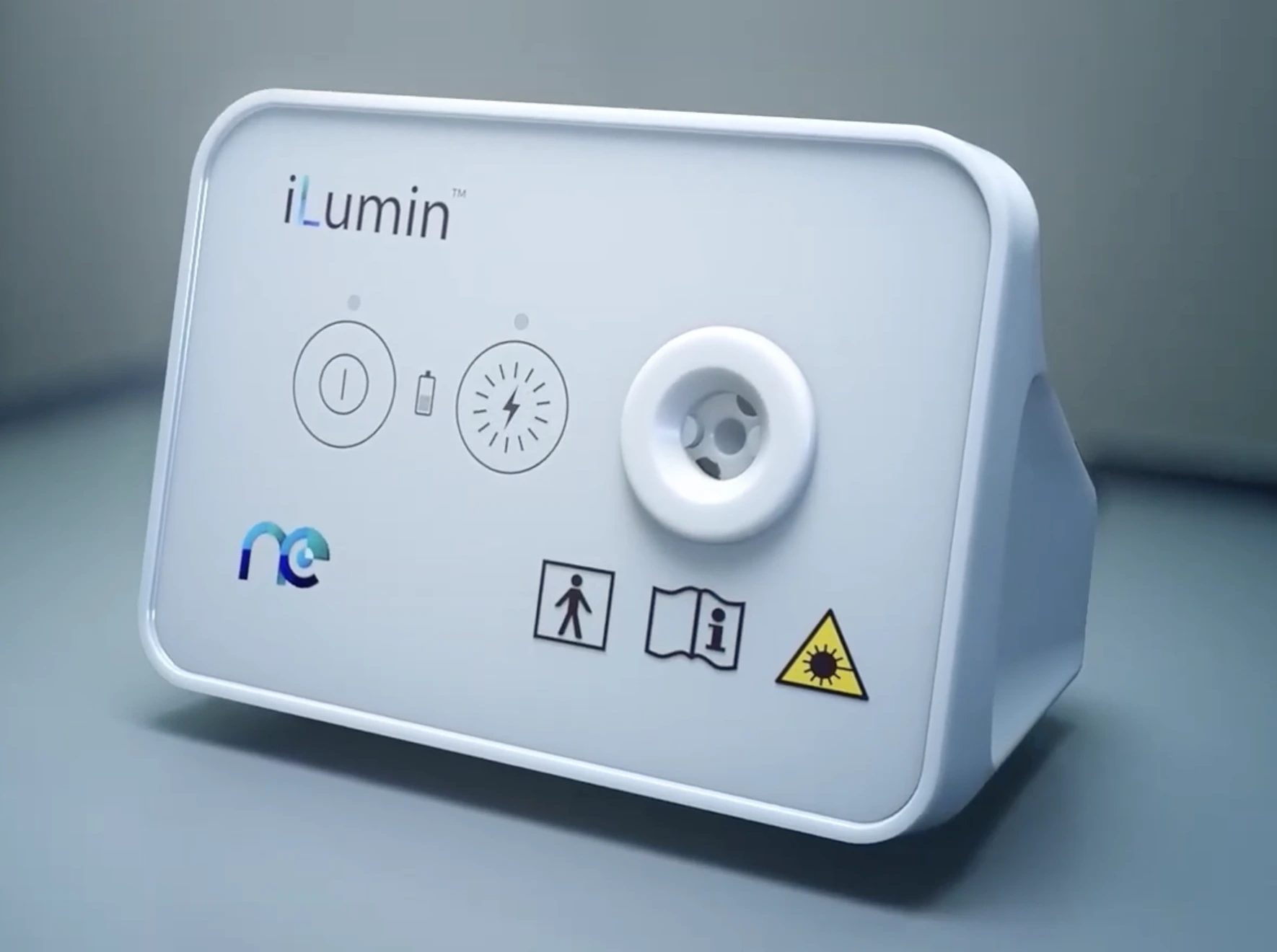 A portable Nova Eye iLumin™ fiber-optic illuminator