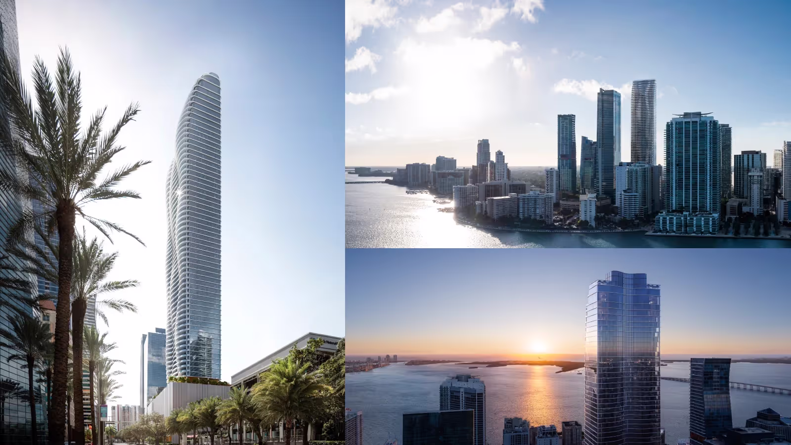 The Residences at 1428 Brickell tower exterior, Brickell Avenue Miami