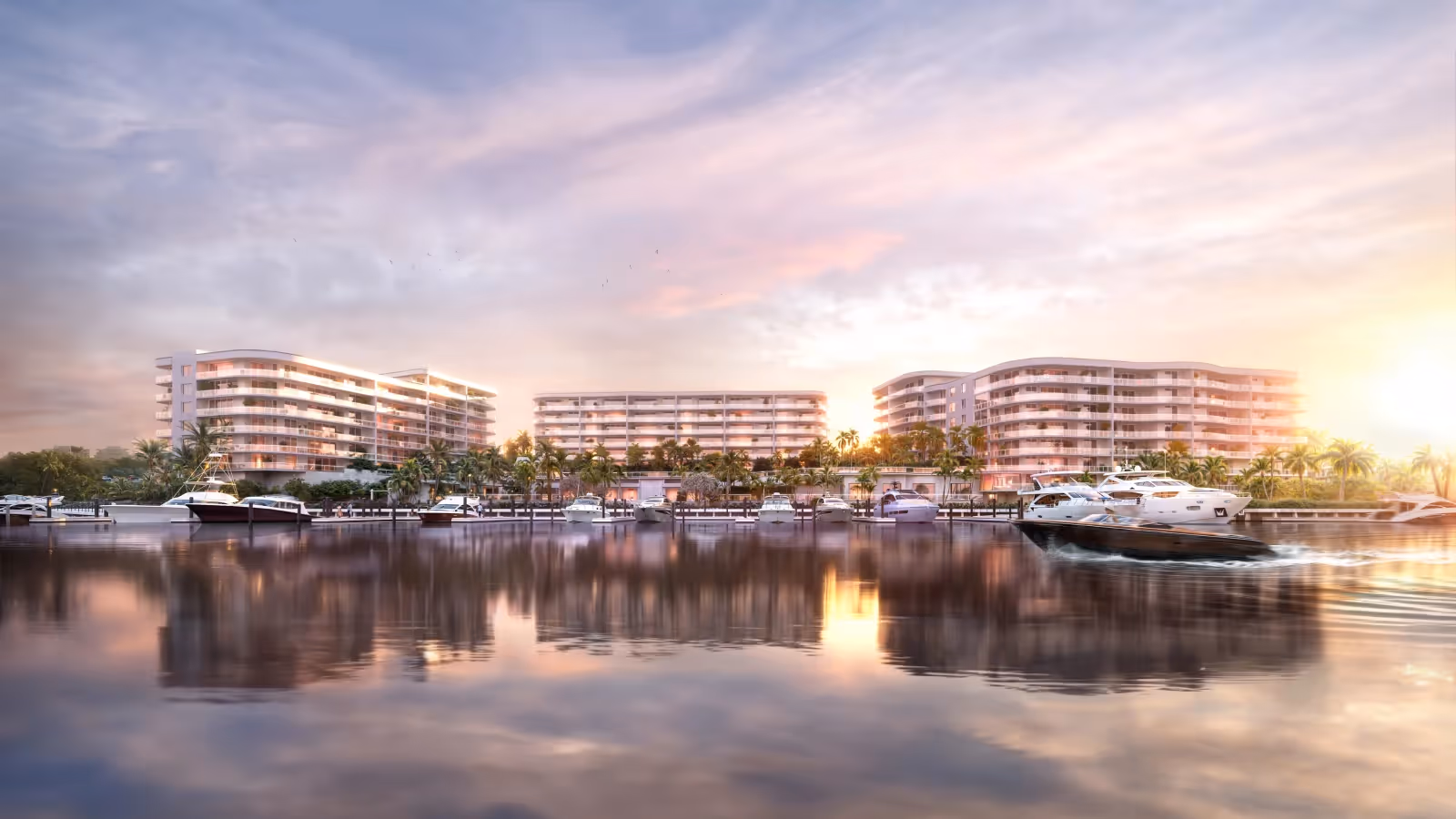 The Ritz-Carlton Residences Palm Beach Gardens waterfront buildings, Intracoastal