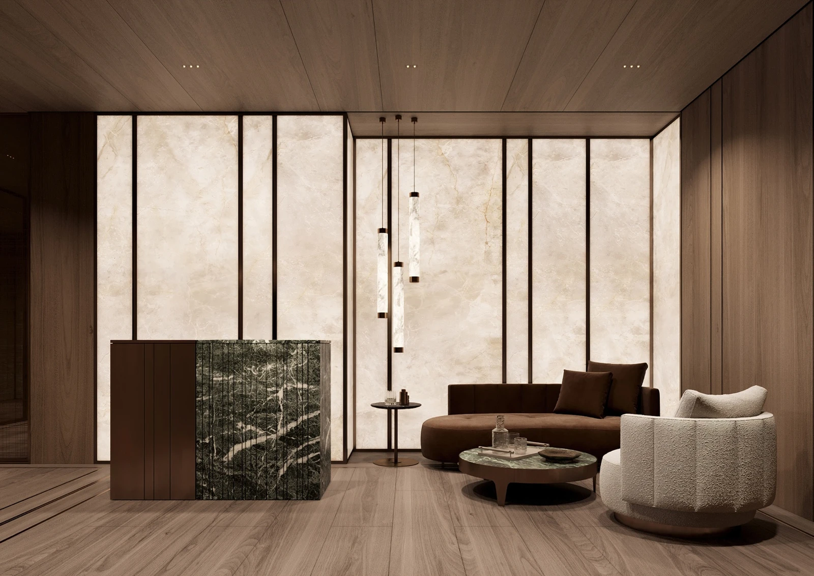 Waldorf Astoria RAK private residents arrival lounge, Al Hamra