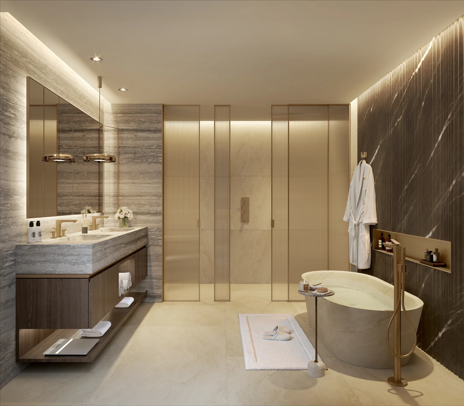Mandarin Oriental Residences Saadiyat, residence bathroom, Abu Dhabi