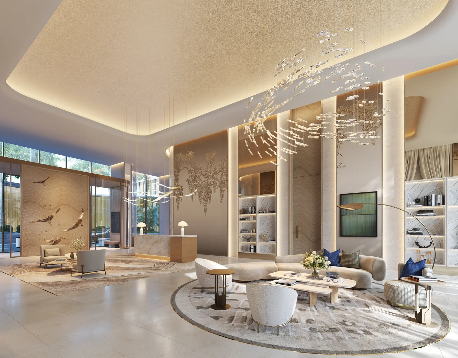 Mandarin Oriental Residences Saadiyat, lobby lounge, Abu Dhabi