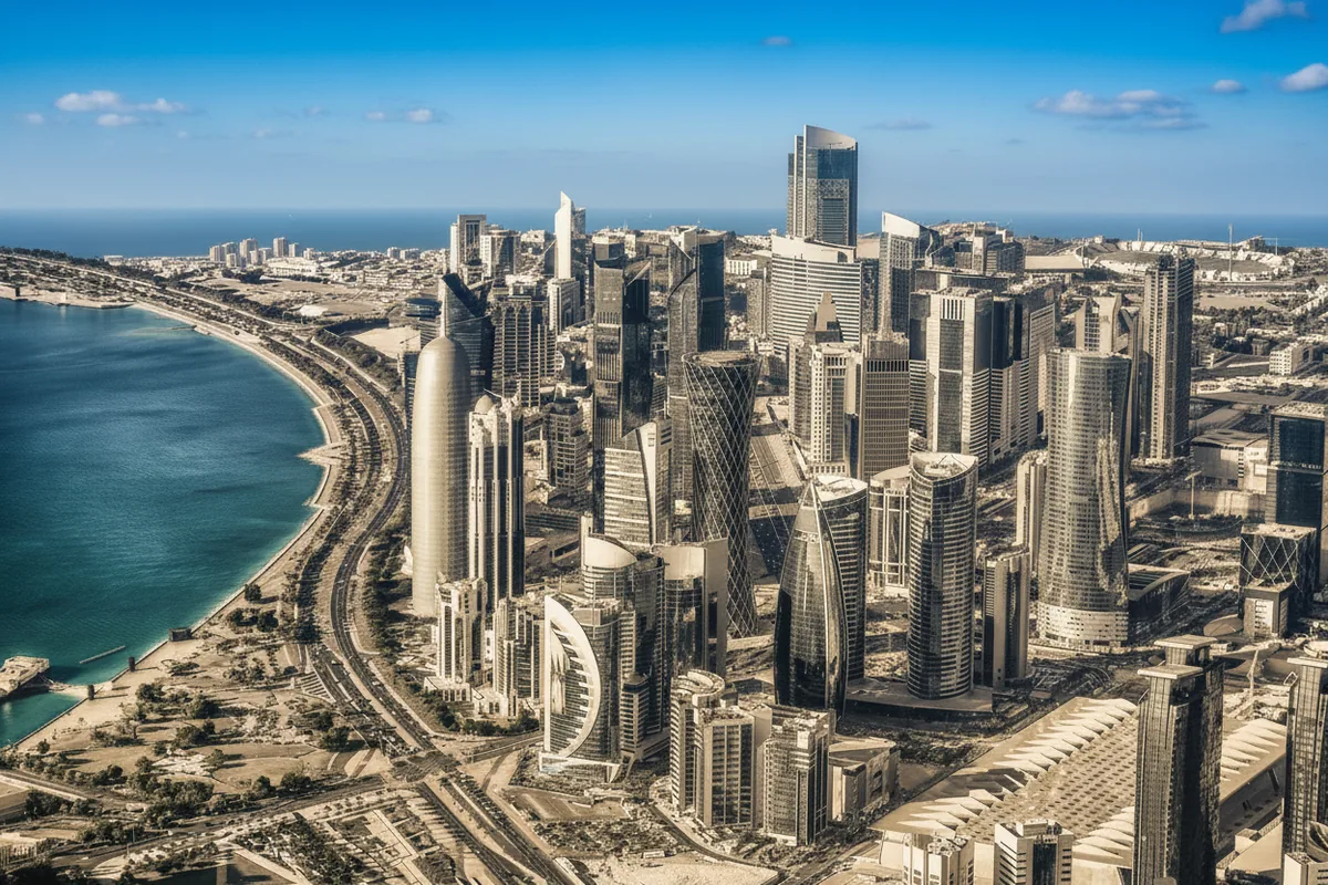 Doha West Bay skyline, Qatar residency-by-investment zones
