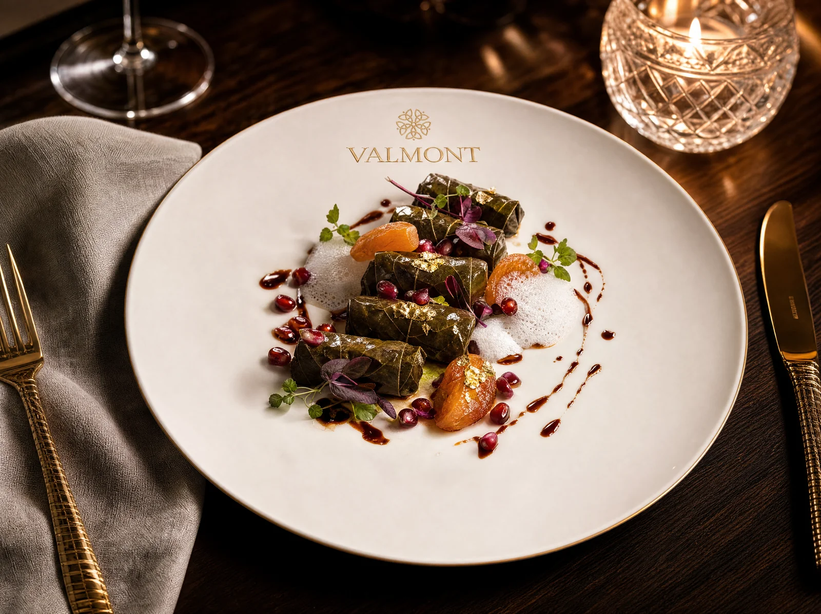Valmont Armenia signature plated cuisine from the resort culinary program
