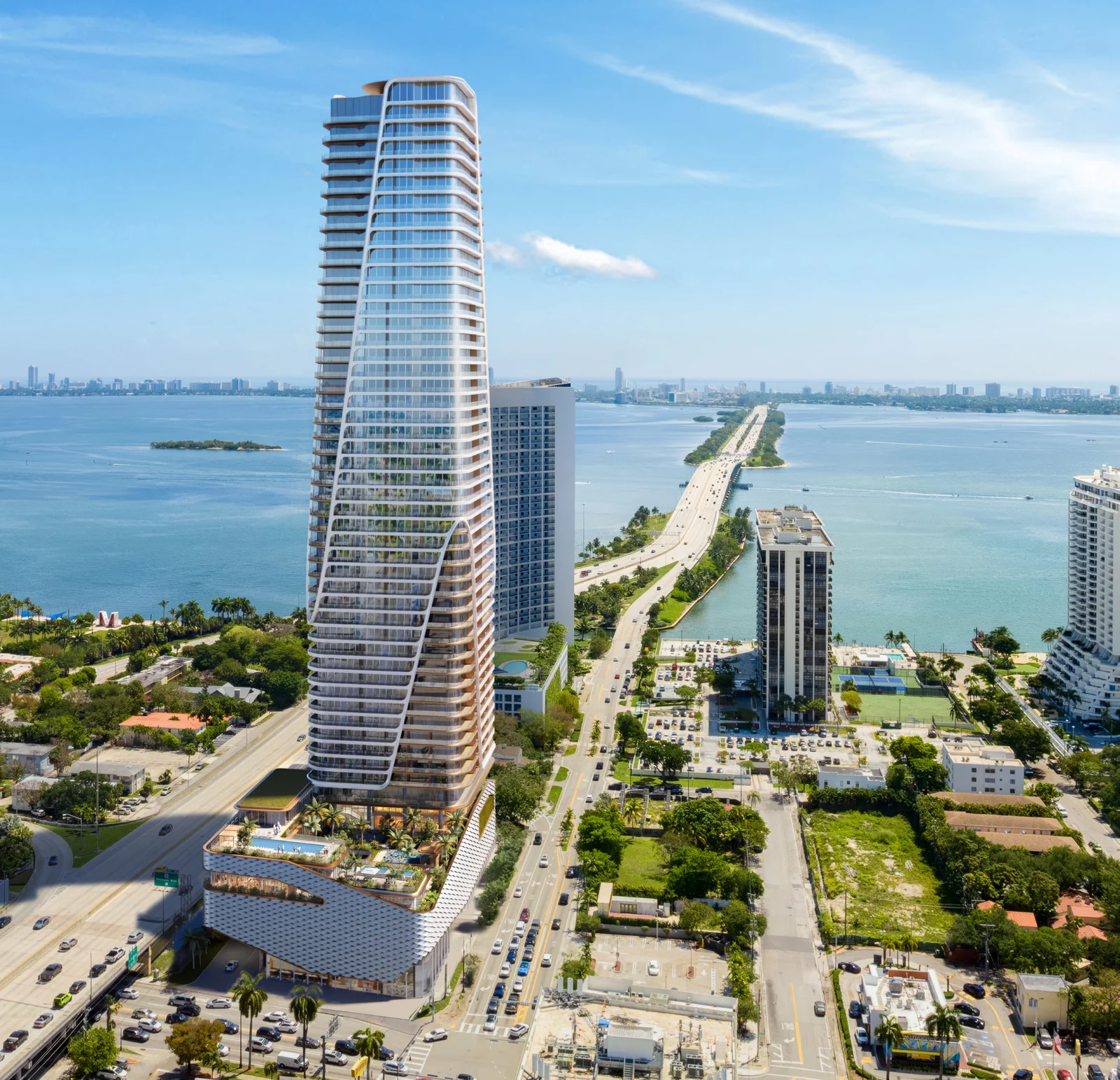 Anantara Residences Miami 50-storey tower rising over Biscayne Bay, Edgewater Miami