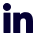 LinkedIn logo in blue letters.