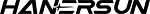 Hanersun logo with black text on white background featuring stylized letter H inside a square frame.