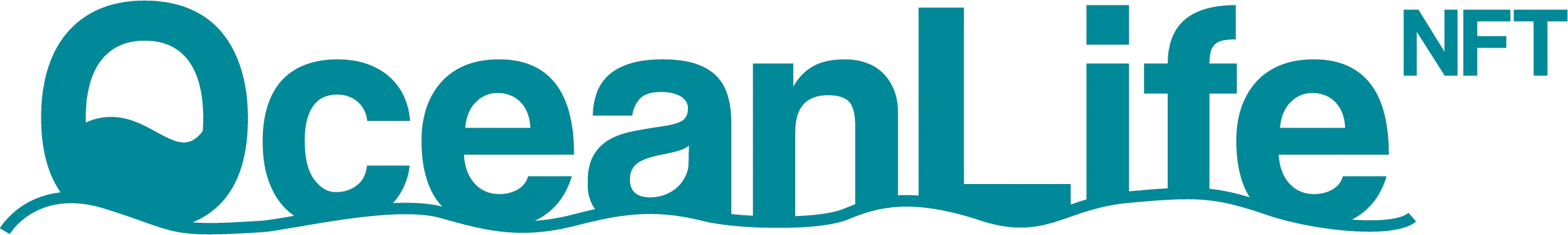 OceanLife NFT logo with stylized wave integrated into the text.