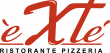 Exte brand logo with stylized red and brown text.