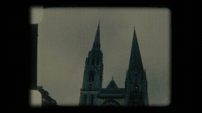 Smartphone with a red screen displaying the word IMPACT in white capital letters.