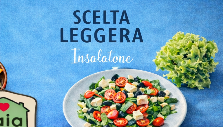 Menu del locale con proposte di insalate