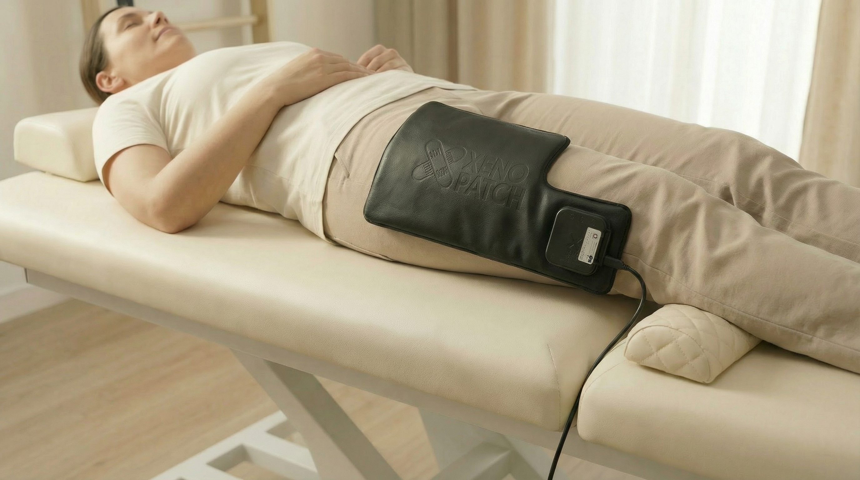 XenoHeat Anwendung am Oberschenkel